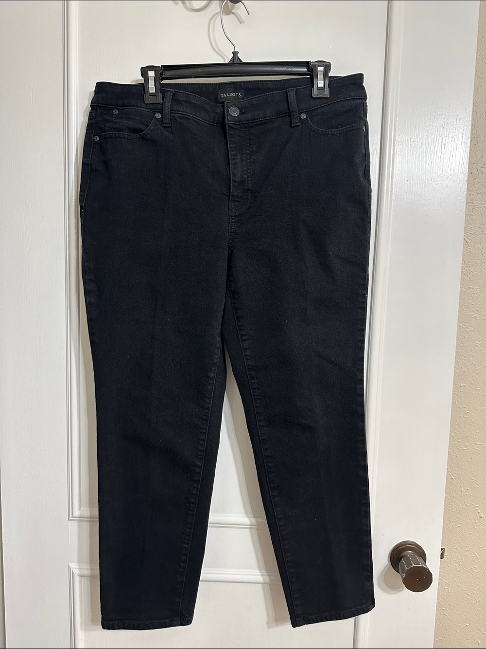 Talbots Black Slim Ankle Jeans -Size 14P